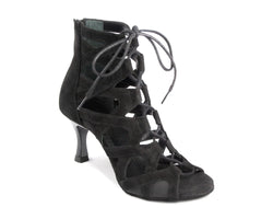 Zapatos de baile PD804 NET de Nobuck negro