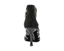 PD804 B dance shoes in Black/White Snake