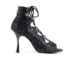 PD805 par chaussures de danse en paillettes noires