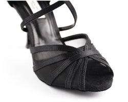 PD807 PRO Tanzschuhe in Black Satin