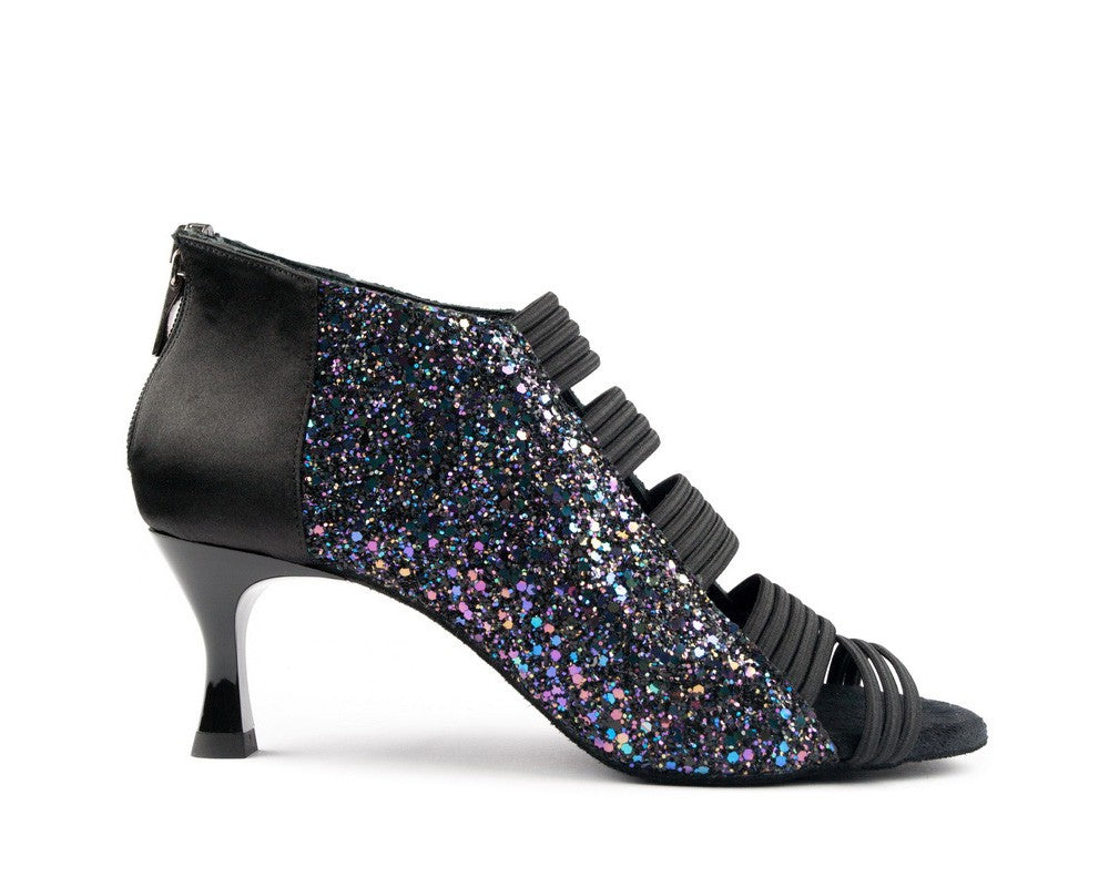 Zapatillas de danza PD811 PRO en glitter negro