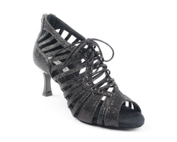 PD812 PRO Tanzschuhe in Black Glitter