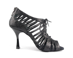 PD812 PRO Tanzschuhe in Black Glitter