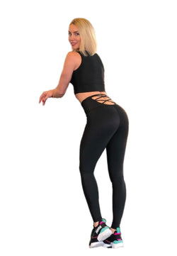 297 High Waist Leggings in Schwarz