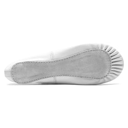 1003 Chaussons de danse en cuir blanc