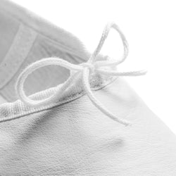 1003 Chaussons de danse en cuir blanc