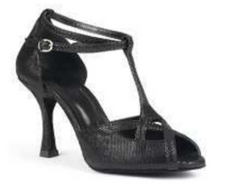 PD505 Chaussures de danse premium en cuir nubuck noir