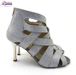 S-G11 Shaula Tanzschuhe in Silver Glitter